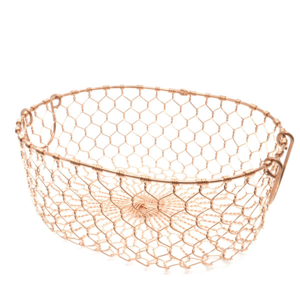 Tsujiwa Kanaami ovale copper wire basket